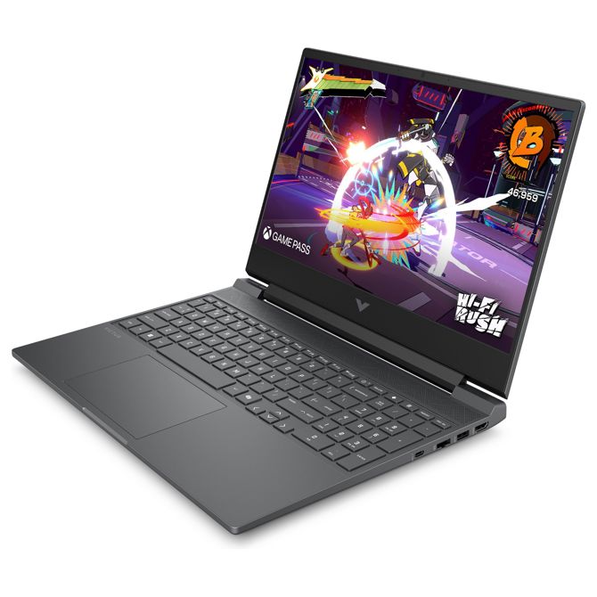 Prenosni računalnik HP Victus 15-fb3470ng, 39,6cm (15,6) FHD 144Hz IPS R7-7445H, 16GB RAM, 512GB SSD, RTX 4050, DE, brez OS, črna 6