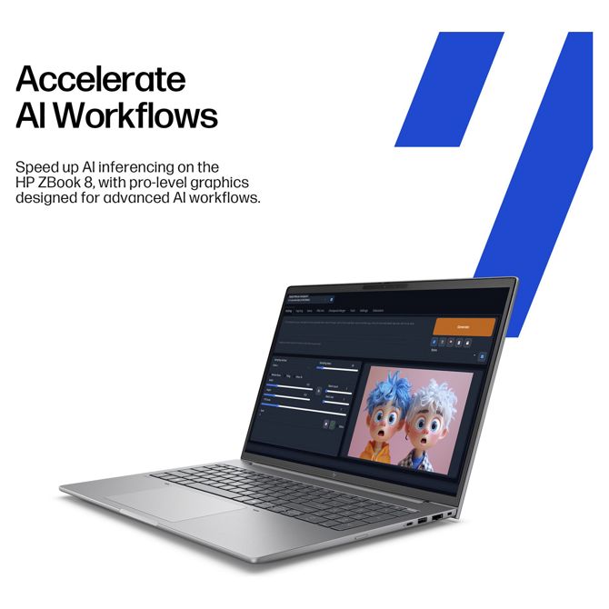 Prenosnik HP ZBook 8 G1i Intel Ultra 7-255H/32GB/SSD 1TB NVMe/35,6 cm (14) 2,5K/DE/Win11Pro 5