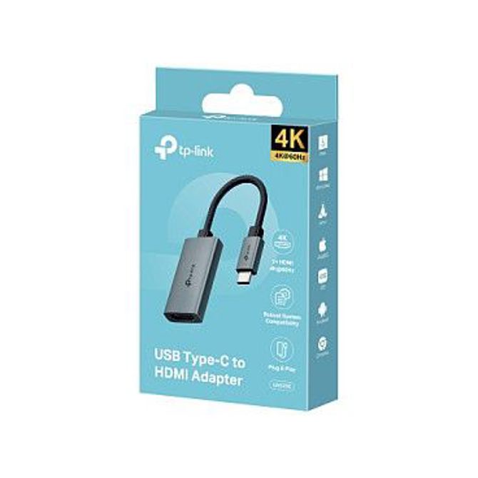 Hub TP-Link UA520C HDMI USB-C, podpora Windows/Mac/Linux/Android/iOS, črna barva 2
