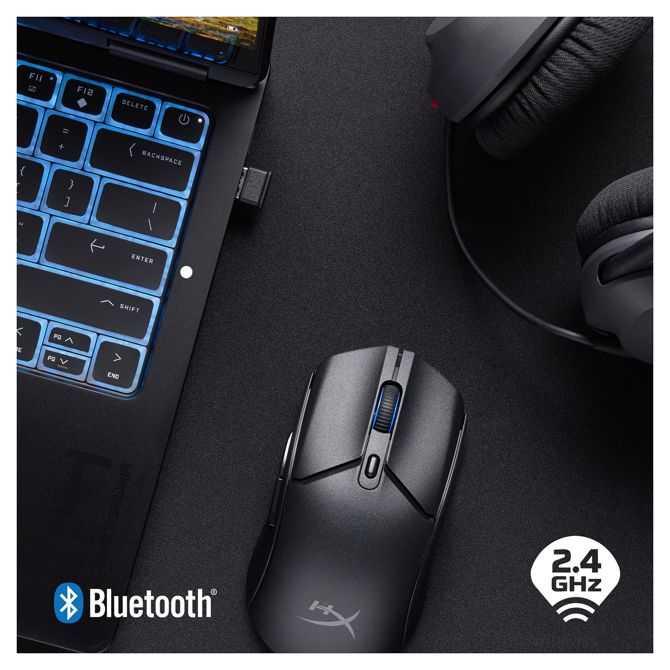 Brezžična miška HyperX Pulsefire Haste 2 Core, črna, črna 6