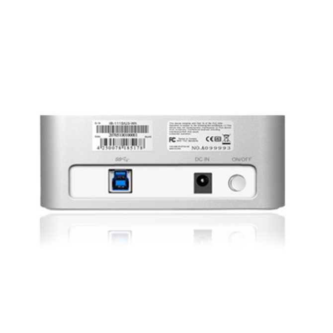 Icybox IB-111StU3-Wh priklopna postaja za 1x HDD/SSD z vmesnikom USB 3.0 Type-A 3