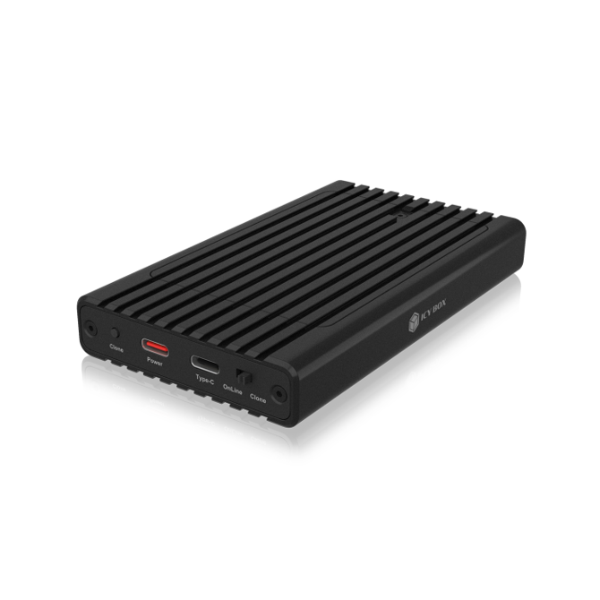 IcyBox IB-2817MCL-C31 ohišje za 2 NVME SSD-ja s USB-C in USB-A priključkom 2