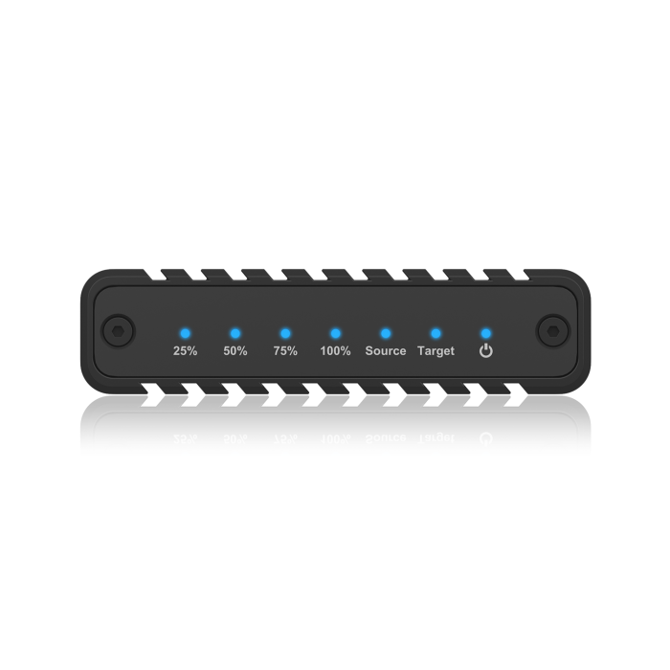 IcyBox IB-2817MCL-C31 ohišje za 2 NVME SSD-ja s USB-C in USB-A priključkom 5