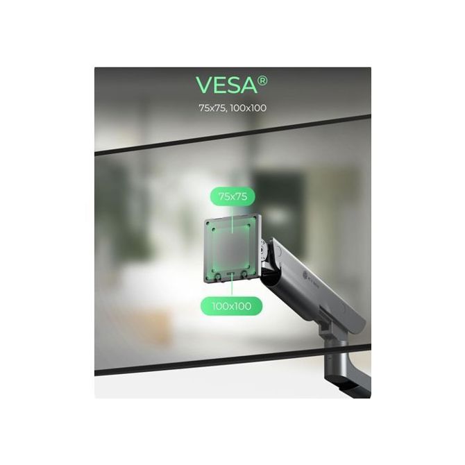 Dvojni namizni nosilec za monitorja IcyBox IB-MS702-T  do 57 6