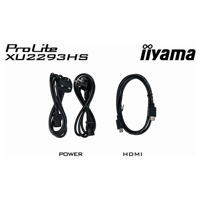 Monitor Iiyama ProLite XU2293HS-B6 54,6 cm (21,5), 1920x1080 (FHD), IPS, 300cd/m2, 16:9 1ms 100Hz HDMI DP zvočnik črn 4