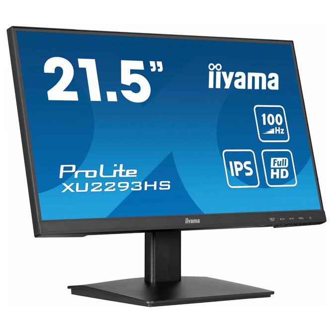 Monitor Iiyama ProLite XU2293HS-B6 54,6 cm (21,5), 1920x1080 (FHD), IPS, 300cd/m2, 16:9 1ms 100Hz HDMI DP zvočnik črn 6