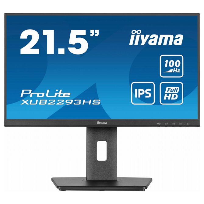 Monitor iiyama ProLite XUB2293HS-B6 54,6 cm (21,5), 1920x1080 (FHD), IPS, 300cd/m2, 16:9 1ms 100Hz HDMI DP zvočnik Pivot Black 2