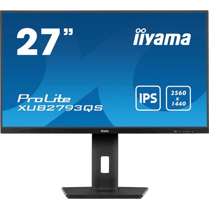 Monitor Iiyama XUB2793QS-B7, 68,5 cm (27), 2560 x 1440, 16:9, IPS, 300 cd/m2, 1 ms, črna 2