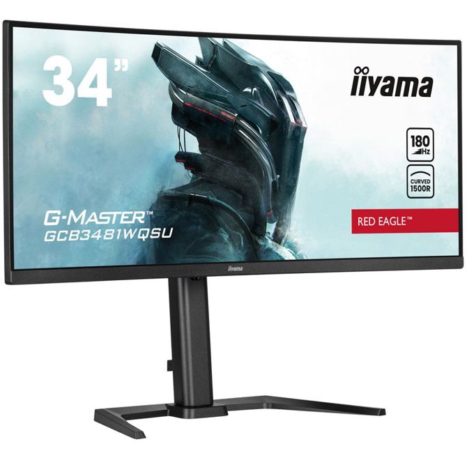 IIYAMA Red Eagle G-master GCB3481WQSU-B1 86,4cm (34) UWQHD VA 180Hz DP/HDMI FreeSync zvočniki ukrivljen gaming monitor 2