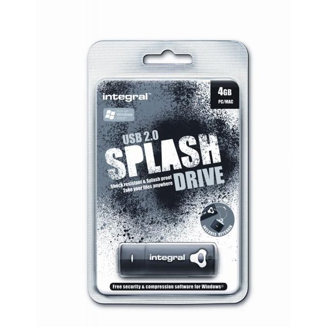 INTEGRAL SPLASH 8GB USB2.0 ČRN spominski ključek - INFD8GBSPLBK 2