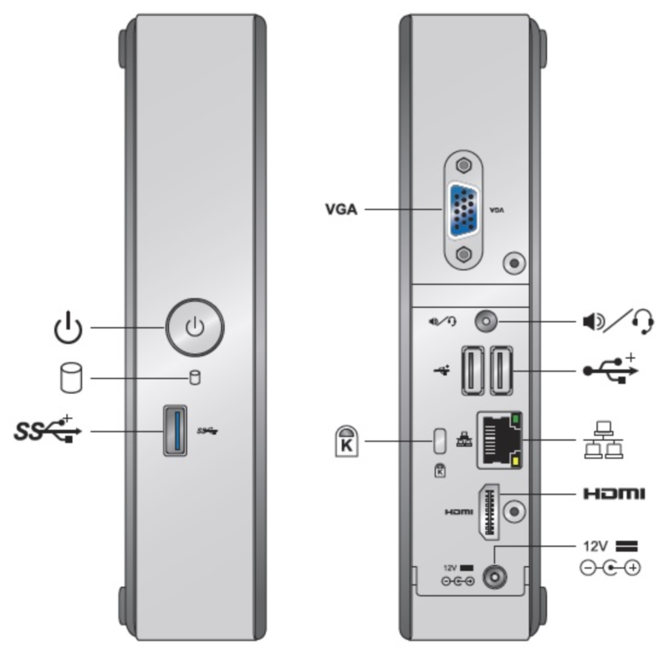 Intel NUC kit Atom DE3815TYKHE 2,5 - BLKDE3815TYKH0E 4