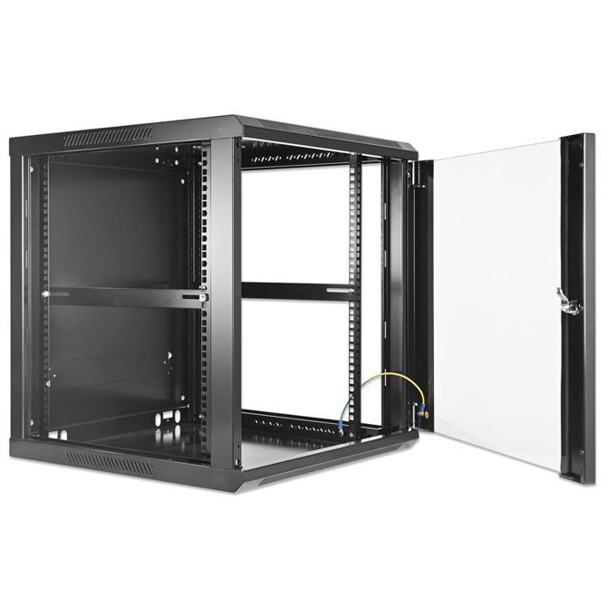 INTELLINET 19'' 12U 600x600 črna zidna komunikacijska omara 4
