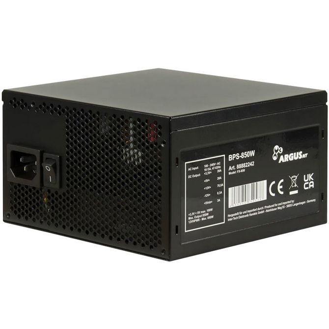 Napajalnik INTER-TECH Argus BPS-850W 80Plus Bronze ATX 2