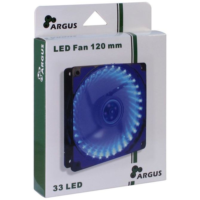 Ventilator za računalnik INTER-TECH Argus L-12025 BL moder LED 120mm 2