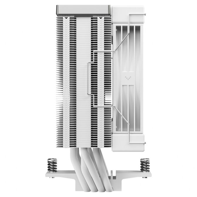 Hladilnik za računalnike DeepCool AK400 G2 WH, zračno hlajenje, 4 bakrene toplotne cevi, 120 mm tih ventilator, bela barva 4