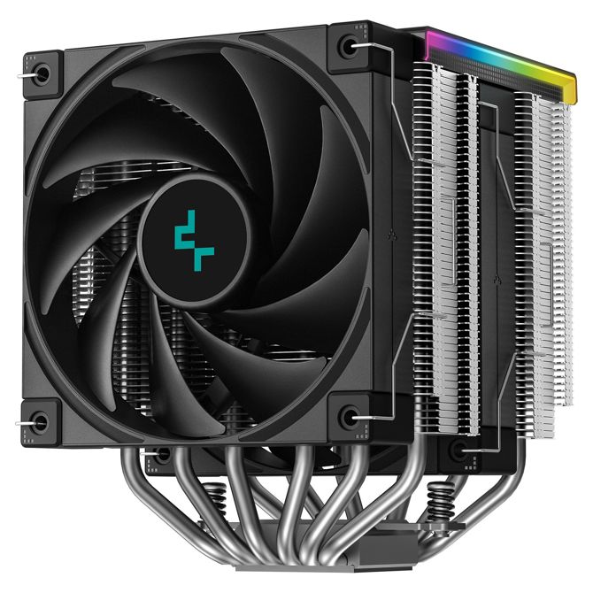 Procesorski hladilnik Deepcool AK620 Digital SE, zračno hlajenje, dvojni ventilator 120 mm, PWM, digitalni zaslon, ARGB 2