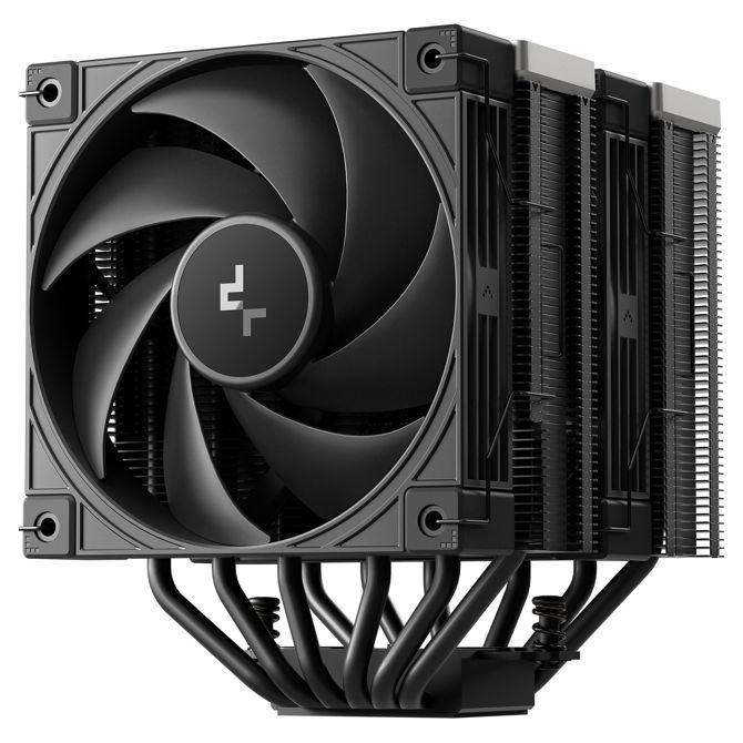 Procesorski hladilnik Deepcool AK620 G2, zračno hlajenje, dvojni 120 mm PWM ventilator, črne barve 2