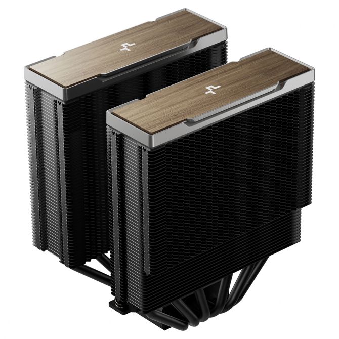 Procesorski hladilnik Deepcool AK620 G2, zračno hlajenje, dvojni 120 mm PWM ventilator, črne barve 6