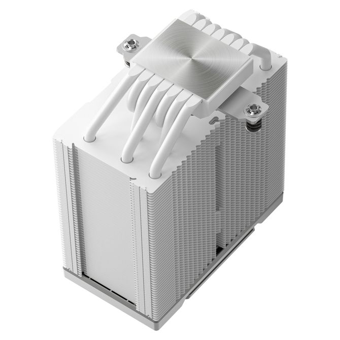 Hladilnik za računalnike DeepCool AK700 DIGITAL WH, 7 bakrenih toplotnih cevi, digitalni zaslon, AI nadzor, tih ventilator, bela barva 5