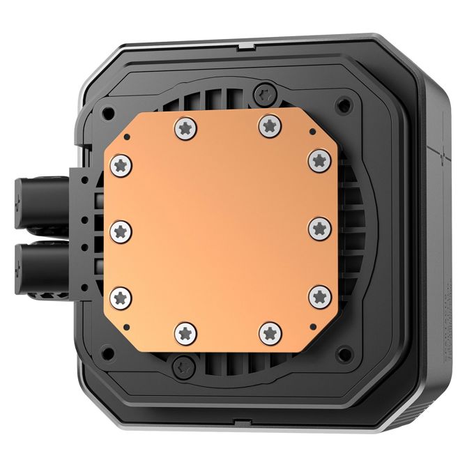 Hladilnik za računalnike DeepCool SPARTACUS 420, vodno hlajenje, 3x 140 mm ventilatorji, LED osvetlitev, podpora LGA1700/AM5, TFT zaslon 3,4 4