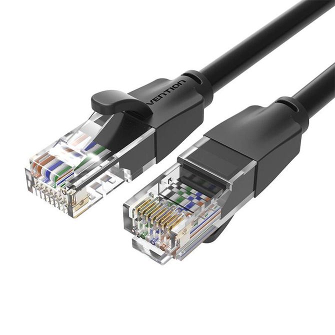 UTP CAT6 Vention IBEBU RJ45 Ethernet mrežni kabel 1000Mbps 35m črn 2
