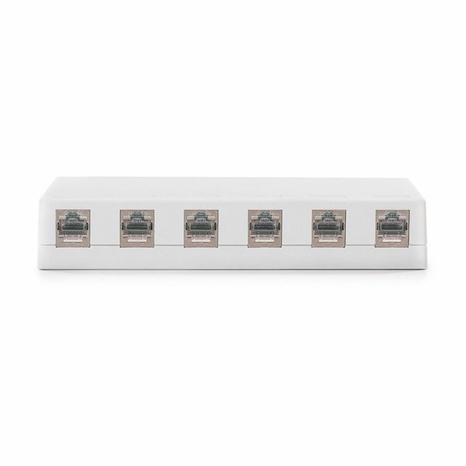 KELine nadometna vtičnica 6x Cat.6A RJ45 FTP KE-SMB06-W + KEJ-C6A-S-HD(6) 2