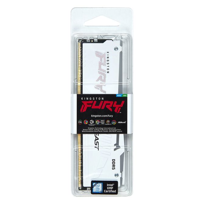KINGSTON 16GB 6000MT/s DDR5 CL36 DIMM FURY Beast White RGB EXPO 4