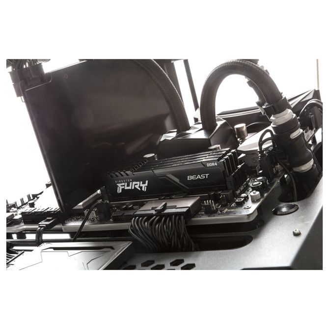 KINGSTON 64GB 3600MHz DDR4 CL18 DIMM komplet 4 kosov FURY Beast črne barve 3