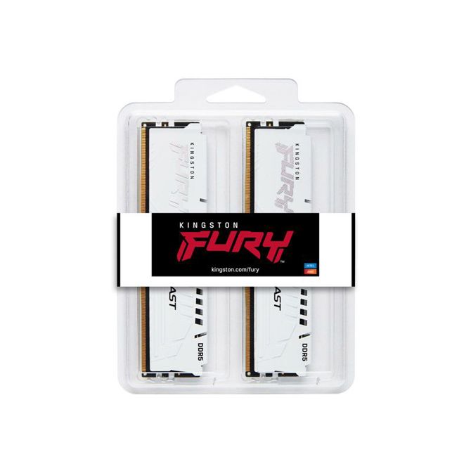 KINGSTON Fury Beast White 32GB (2x16GB) 5600MT/s DDR5 CL36 KF556C36BWEK2-32 ram pomnilnik 2