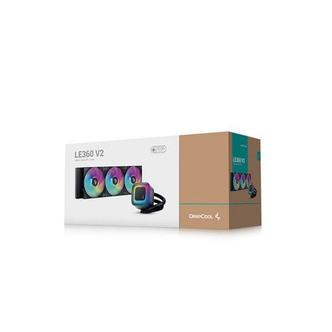 Komplet za tekočinsko hlajenje AIO Liquid Cooler DeepCool LE360 V2, 360mm, ARGB, črn 6