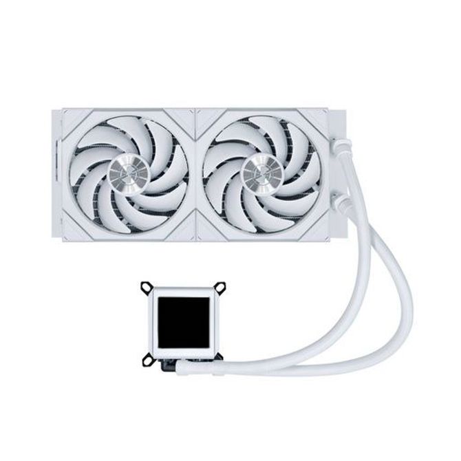 Komplet za tekočinsko hlajenje AIO Liquid Cooler Lian Li GALAHAD II LCD 280 TL Wireless, ARGB, bel 3