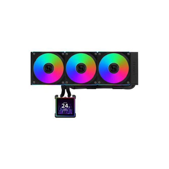 Komplet za tekočinsko hlajenje AIO Liquid Cooler Lian Li HydroShift II LCD-S 360CL, ARGB, črn 4
