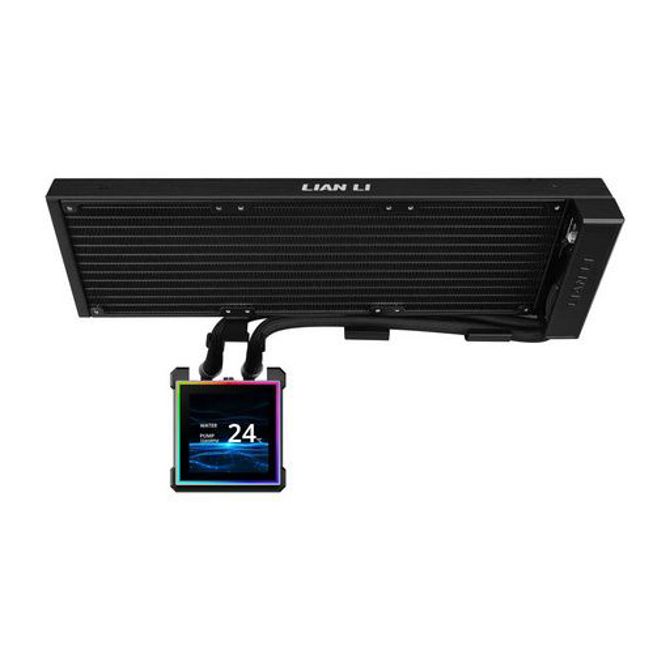 Komplet za tekočinsko hlajenje AIO Liquid Cooler Lian Li HydroShift II LCD-S 360N Fanless, črn 3