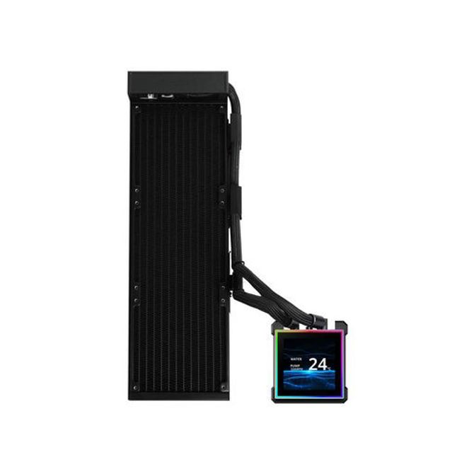 Komplet za tekočinsko hlajenje AIO Liquid Cooler Lian Li HydroShift II LCD-S 360N Fanless, črn 4