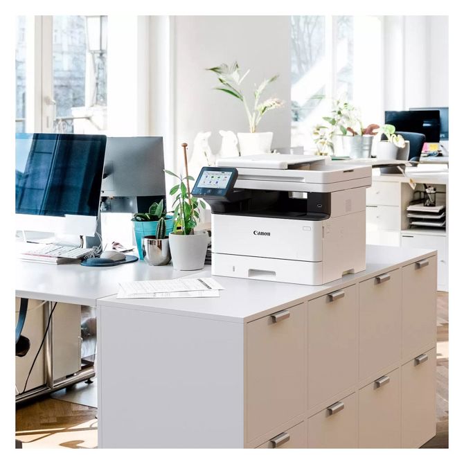 Multifunkcijski laserski tiskalnik Canon i-SENSYS MF465dw II, črno-beli, obojestransko tiskanje, Wi-Fi, hitrost 40 str/min, 5 zaslon na dotik 5