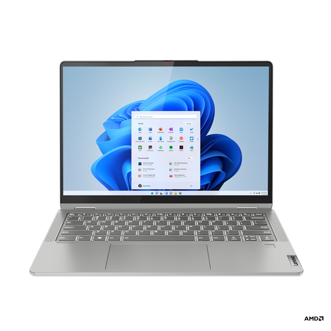 Prenosnik Lenovo IdeaPad Flex 5, R5-5500U/16 GB/SSD 512 GB NVMe/35,56 cm (14), WUXGA/UMA/Win11Home, siv (82R900HBSC) 3