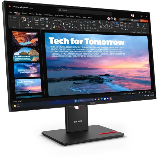 Monitor Lenovo ThinkVision T27QD-40 27inch IPS 16:9 2560x1440 120Hz  350cd/m2 1500:1 4ms 1xHDMI 2.1 1xDP 1.4 1xDP Out USB HUB 1xRJ45 3y 4