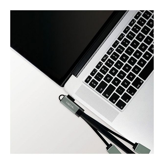 Logilink USB-razdelilnik s 3 vrati, 2xUSB2.0AF + 1xUSB3.0AF, kotni vtič 3
