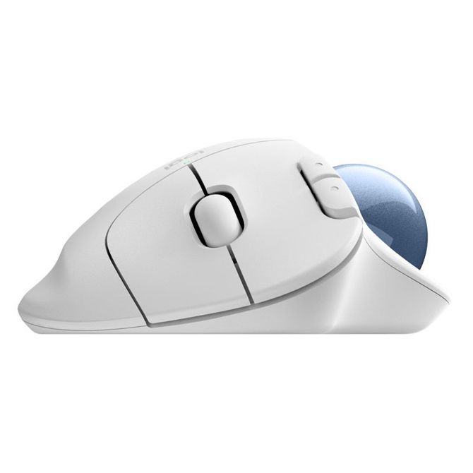 Miška Logitech ERGO M575S brezžična Bluetooth optična ergonomska bela, trackball, do 18 mesecev baterije 3