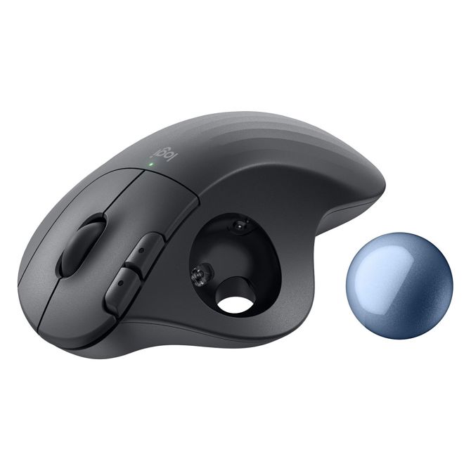 Brezžična sledilna krogla Logitech ERGO M575S - grafitna + modra krogla 5