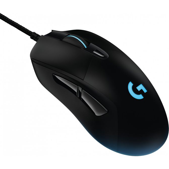 Miška Logitech G403 Prodigy črne barve. USB. 6 gumbov. Žična. 4