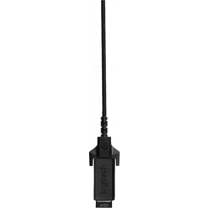 Miška Logitech G403 Prodigy črne barve. USB. 6 gumbov. Žična. 6