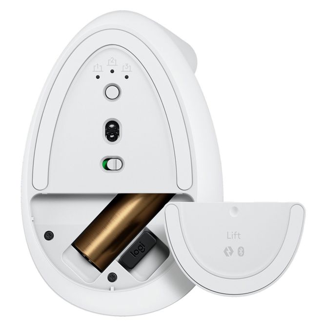 Logitech Lift Vertical Ergonomic brezžično umazano bela 4