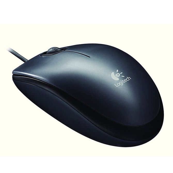 Logitech optična miška M100 - črna 2