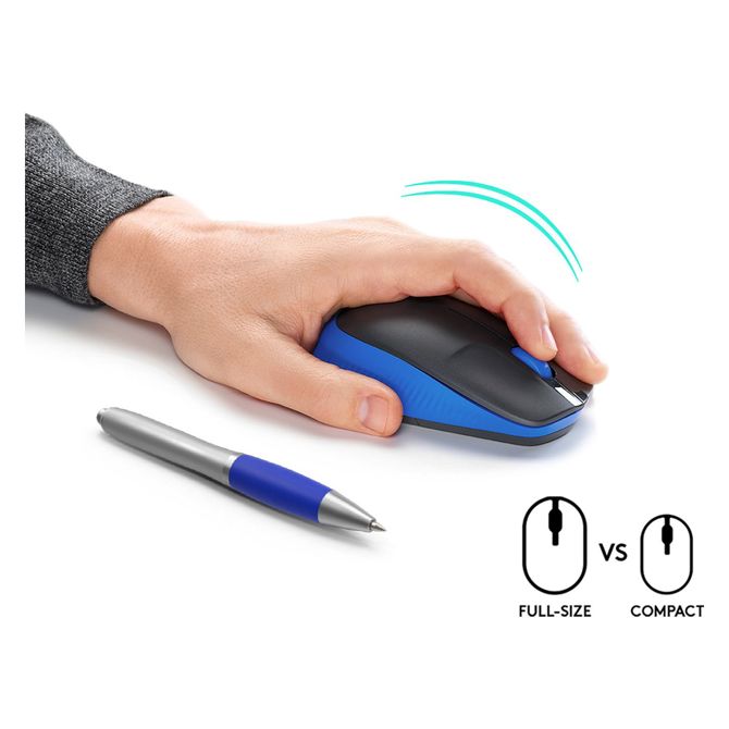 Miška Logitech M190 optična brezžična modro 5