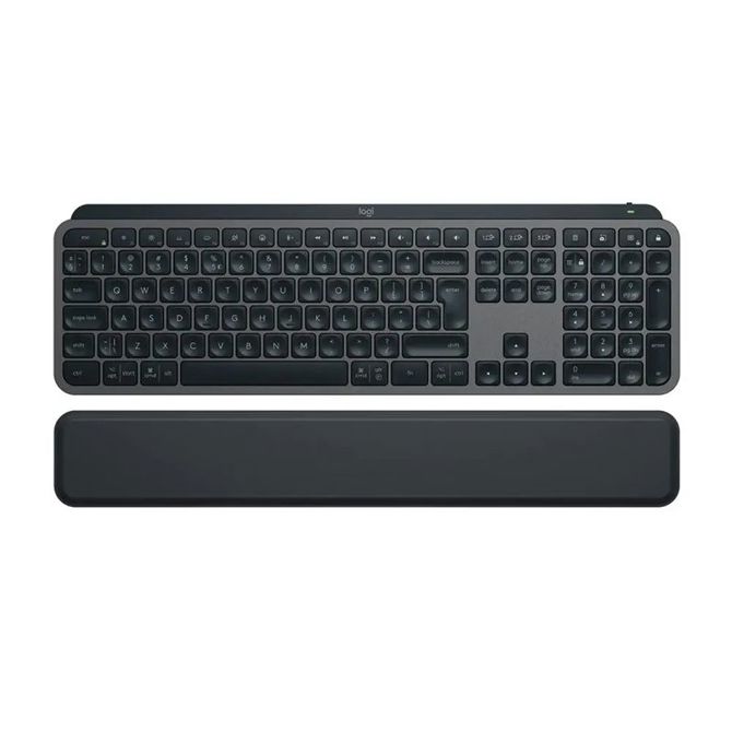 LOGITECH MX Keys S USB-C/BT brezžična osvetljena črna slo tisk naslon za zapestje + miška MX Master 3S + tipkovnica 2