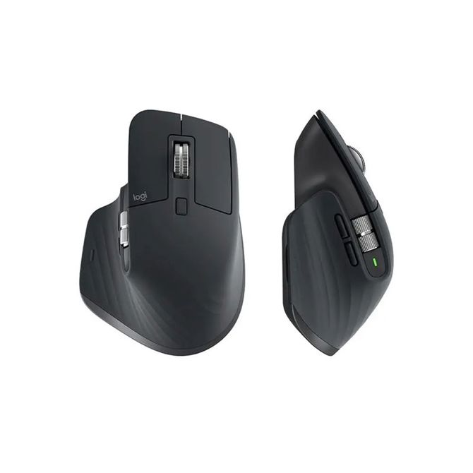 LOGITECH MX Keys S USB-C/BT brezžična osvetljena črna slo tisk naslon za zapestje + miška MX Master 3S + tipkovnica 3