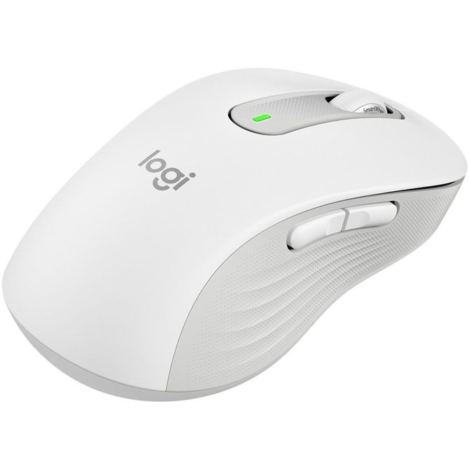 Miška Logitech Signature M650 L LEVA miška velika velikost, levičarska optična 5 gumbov, brezžična Bluetooth 2,4 GHz OFF-WHITE 3