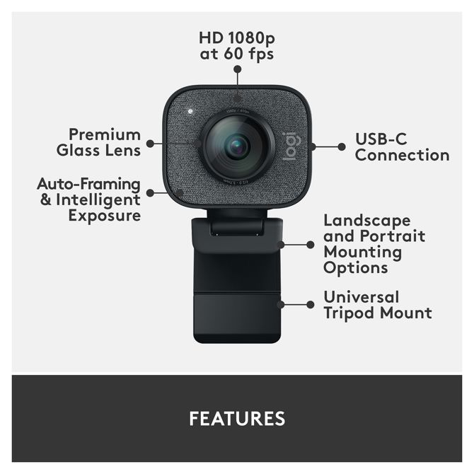 Logitech StreamCam Full HD Black 3