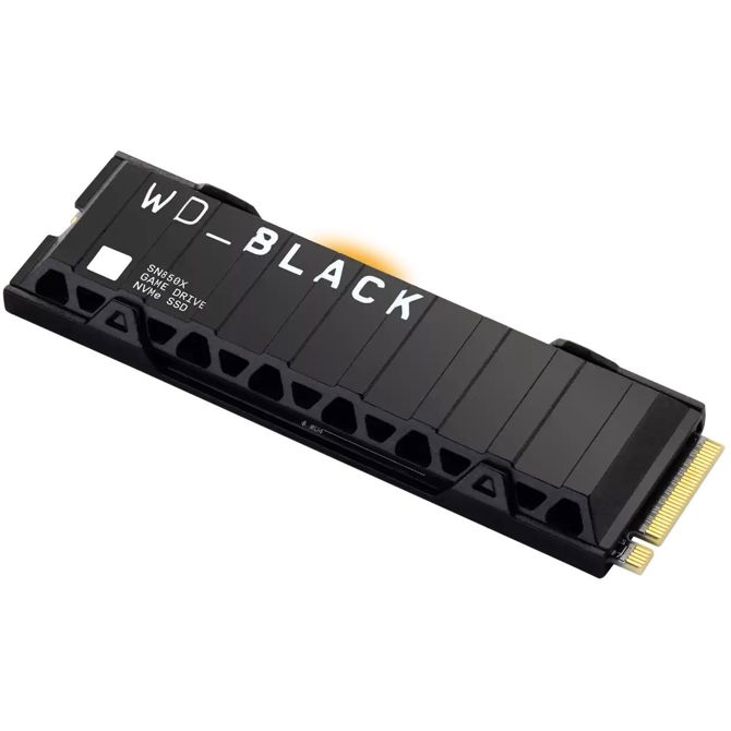 Vgradni SSD M.2 WD Black 2TB SN850X NVMe SSD izjemno hiter PCIe Gen4 x4 M.2 z notranjim hladilnikom , enojno pakiran 2